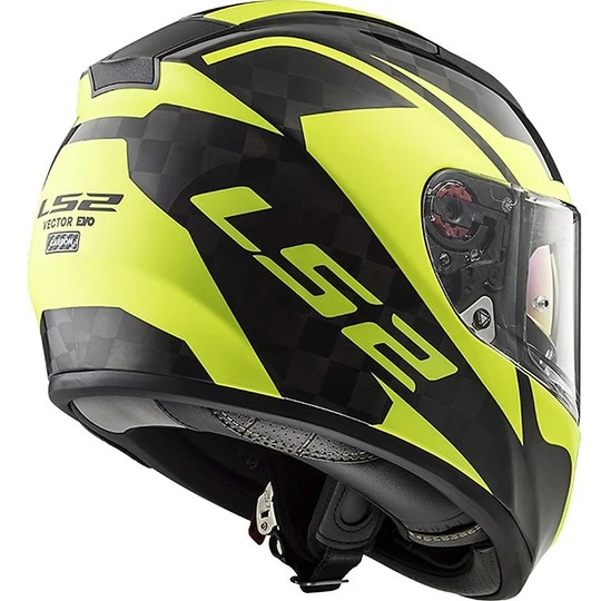 Carbon Integral Helmet Ls2 FF397 Vector C Shine Hi-V Yellow Fluo 4 Carbon Integral Helmet Ls2 FF397 Vector C Shine Hi-V Yellow Fluo - Image 2