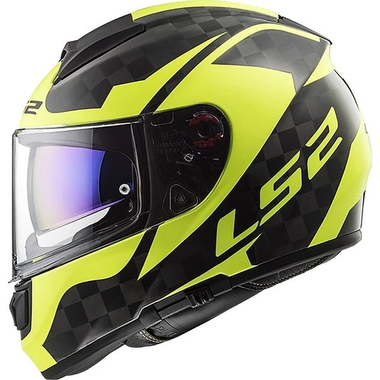 Carbon Integral Helmet Ls2 FF397 Vector C Shine Hi-V Yellow Fluo 5 Carbon Integral Helmet Ls2 FF397 Vector C Shine Hi-V Yellow Fluo - Image 3