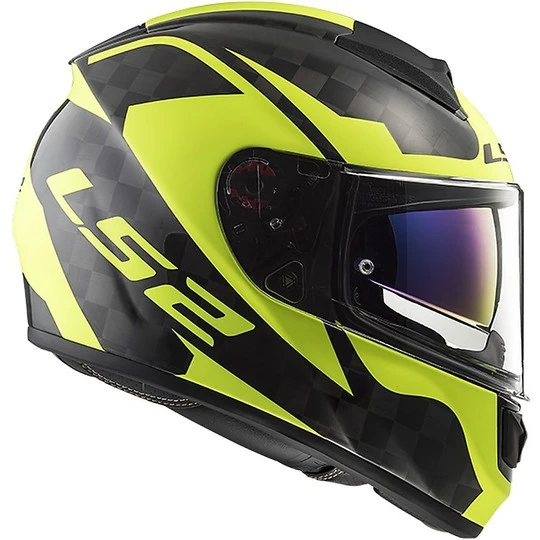 Carbon Integral Helmet Ls2 FF397 Vector C Shine Hi-V Yellow Fluo 8 Carbon Integral Helmet Ls2 FF397 Vector C Shine Hi-V Yellow Fluo - Image 6