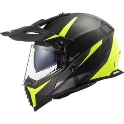 Cross Enduro Helmet Off Road Moto Ls2 MX436 PIONEER EVO Router Black Matt Yellow Fluo -Ls2 Sales Shop cross enduro helmet off road moto ls2 mx436 pioneer evo router black matt yellow fluo 86370