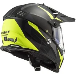 Cross Enduro Helmet Off Road Moto Ls2 MX436 PIONEER EVO Router Black Matt Yellow Fluo -Ls2 Sales Shop cross enduro helmet off road moto ls2 mx436 pioneer evo router black matt yellow fluo 86372