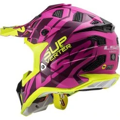 Cross Enduro Helmet Off Road Moto Ls2 MX470 SUBVERTER Troop Pink Matt Yellow Fluo -Ls2 Sales Shop cross enduro helmet off road moto ls2 mx470 subverter troop pink matt yellow fluo 86312