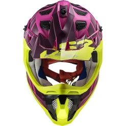 Cross Enduro Helmet Off Road Moto Ls2 MX470 SUBVERTER Troop Pink Matt Yellow Fluo -Ls2 Sales Shop cross enduro helmet off road moto ls2 mx470 subverter troop pink matt yellow fluo 86316