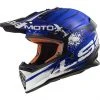 Cross Enduro LS2 MX437 Fast Gator Blue Motorcycle Helmet