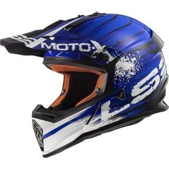 Cross Enduro LS2 MX437 Fast Gator Blue Motorcycle Helmet