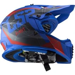 Cross Enduro Moto Ls2 Helmet MX437 FAST EVO Alpha Black Blue Matt -Ls2 Sales Shop cross enduro moto ls2 helmet mx437 fast evo alpha black blue matt 135930