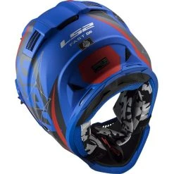 Cross Enduro Moto Ls2 Helmet MX437 FAST EVO Alpha Black Blue Matt -Ls2 Sales Shop cross enduro moto ls2 helmet mx437 fast evo alpha black blue matt 135931