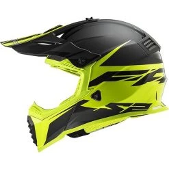 Cross Enduro Motorcycle Helmet Ls2 MX437 FAST EVO Roar Matte Black Yellow Fluo -Ls2 Sales Shop cross enduro motorcycle helmet ls2 mx437 fast evo roar matte black yellow fluo 86428