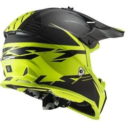 Cross Enduro Motorcycle Helmet Ls2 MX437 FAST EVO Roar Matte Black Yellow Fluo -Ls2 Sales Shop cross enduro motorcycle helmet ls2 mx437 fast evo roar matte black yellow fluo 86431