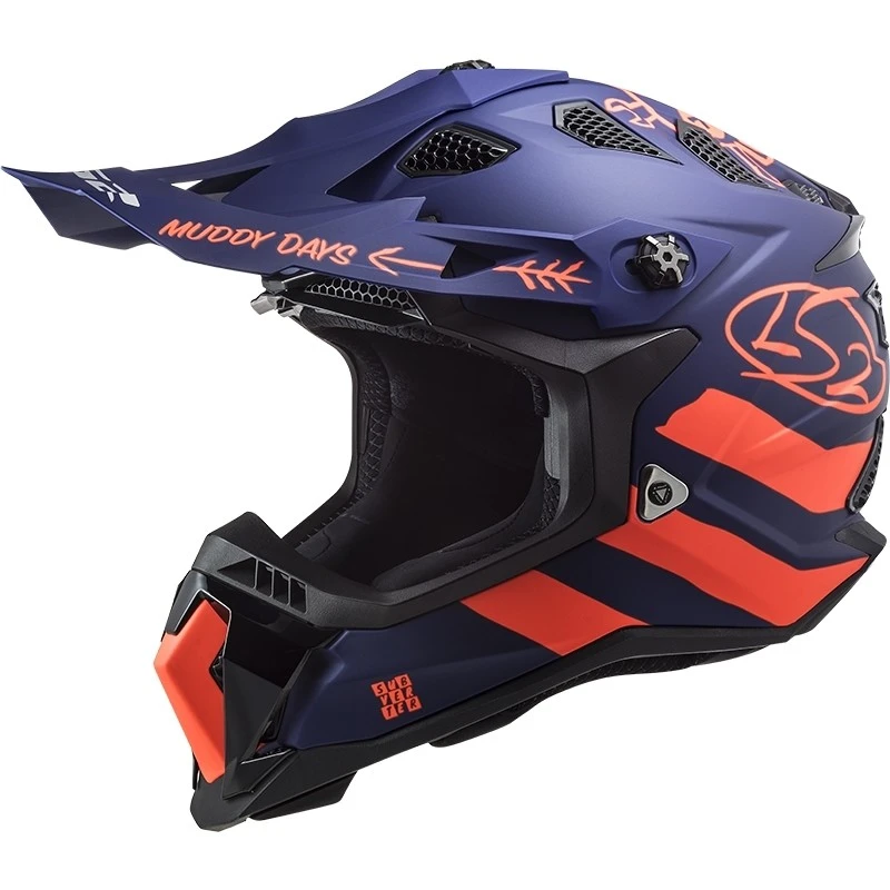Cross Enduro Motorcycle Helmet Off Road Ls2 MX700 Subverter Evo CARGO Blue Orange Fluo Matt 3 Cross Enduro Motorcycle Helmet Off Road Ls2 MX700 Subverter Evo CARGO Blue Orange Fluo Matt