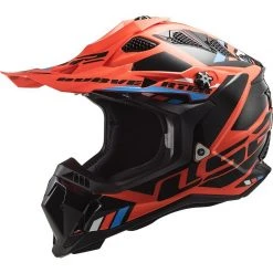 Cross Enduro Motorcycle Helmet Off Road Ls2 MX700 SUBVERTER EVO Stomp Orange Fluo Black