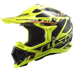 Cross Enduro Motorcycle Helmet Off Road Ls2 MX700 SUBVERTER EVO Stomp Yellow Fluo Black