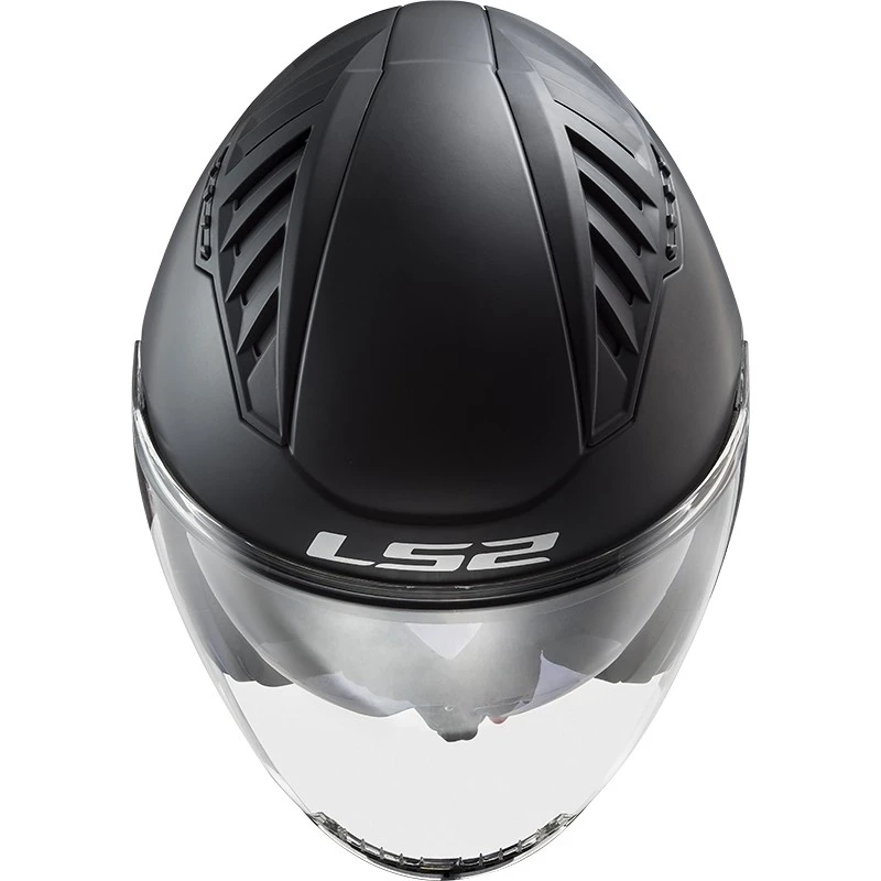 Double Visor Motorcycle Helmet Jet Ls2 OF600 Copter Solid Matt Black 5 Double Visor Motorcycle Helmet Jet Ls2 OF600 Copter Solid Matt Black - Image 3