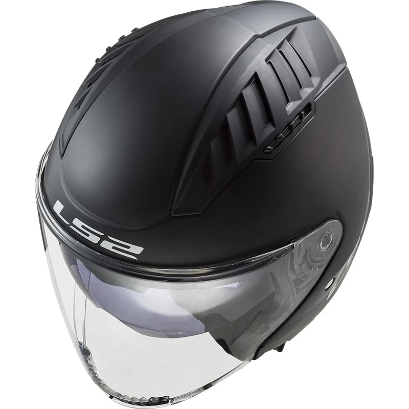 Double Visor Motorcycle Helmet Jet Ls2 OF600 Copter Solid Matt Black 7 Double Visor Motorcycle Helmet Jet Ls2 OF600 Copter Solid Matt Black - Image 5