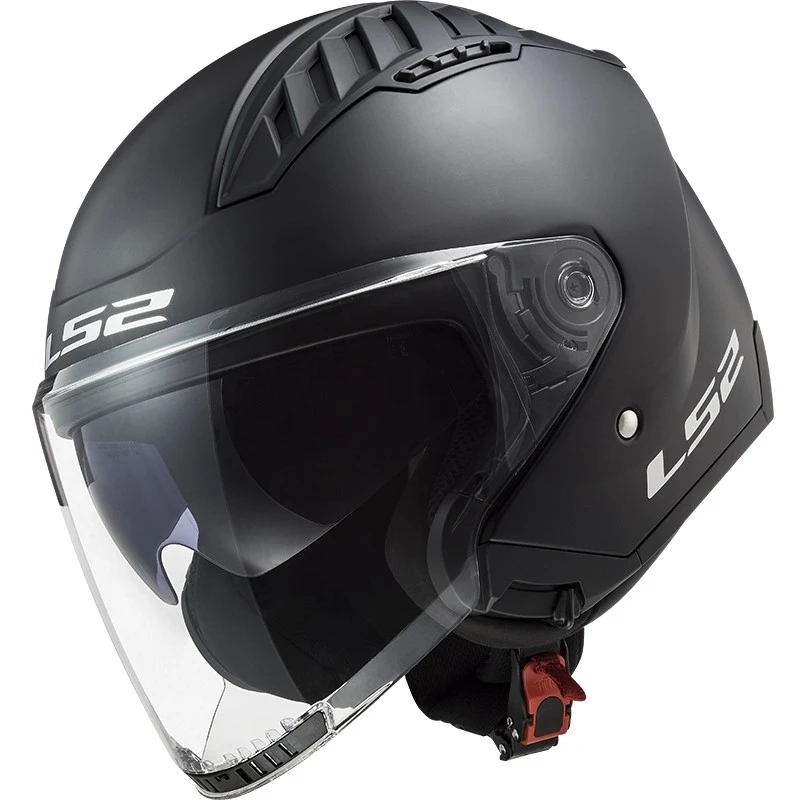 Double Visor Motorcycle Helmet Jet Ls2 OF600 Copter Solid Matt Black 8 Double Visor Motorcycle Helmet Jet Ls2 OF600 Copter Solid Matt Black - Image 6