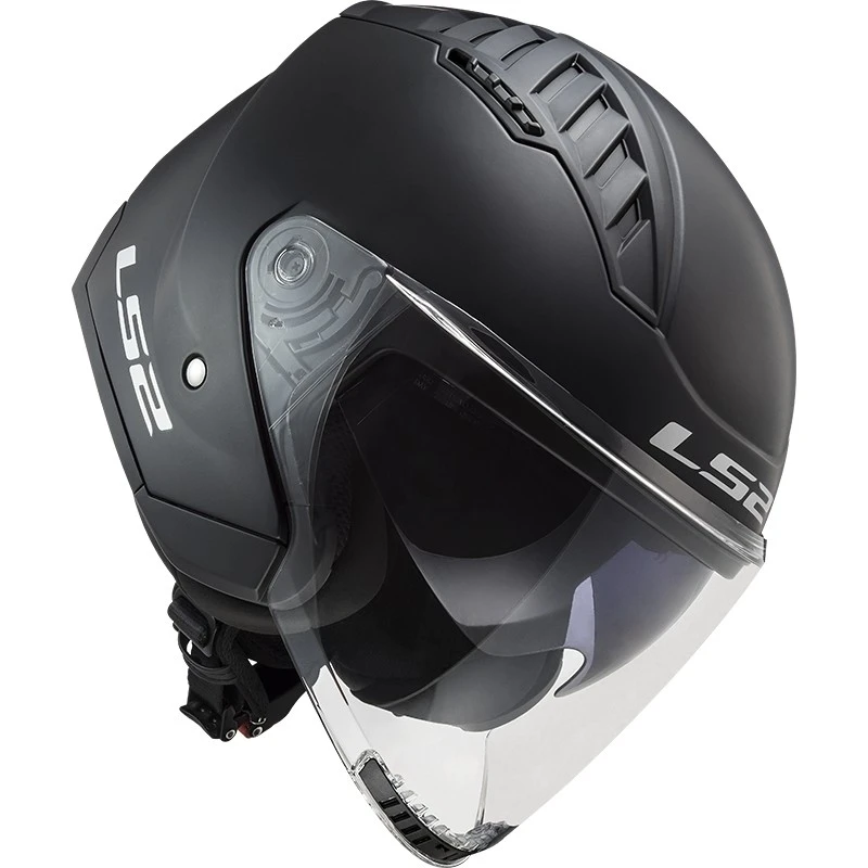 Double Visor Motorcycle Helmet Jet Ls2 OF600 Copter Solid Matt Black 9 Double Visor Motorcycle Helmet Jet Ls2 OF600 Copter Solid Matt Black - Image 7