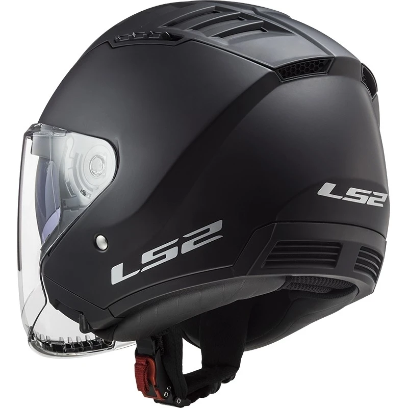Double Visor Motorcycle Helmet Jet Ls2 OF600 Copter Solid Matt Black 13 Double Visor Motorcycle Helmet Jet Ls2 OF600 Copter Solid Matt Black - Image 11