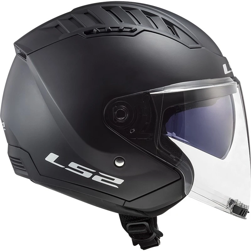 Double Visor Motorcycle Helmet Jet Ls2 OF600 Copter Solid Matt Black 15 Double Visor Motorcycle Helmet Jet Ls2 OF600 Copter Solid Matt Black - Image 13