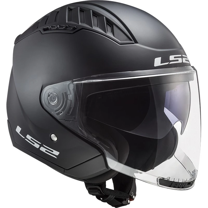 Double Visor Motorcycle Helmet Jet Ls2 OF600 Copter Solid Matt Black 16 Double Visor Motorcycle Helmet Jet Ls2 OF600 Copter Solid Matt Black - Image 14