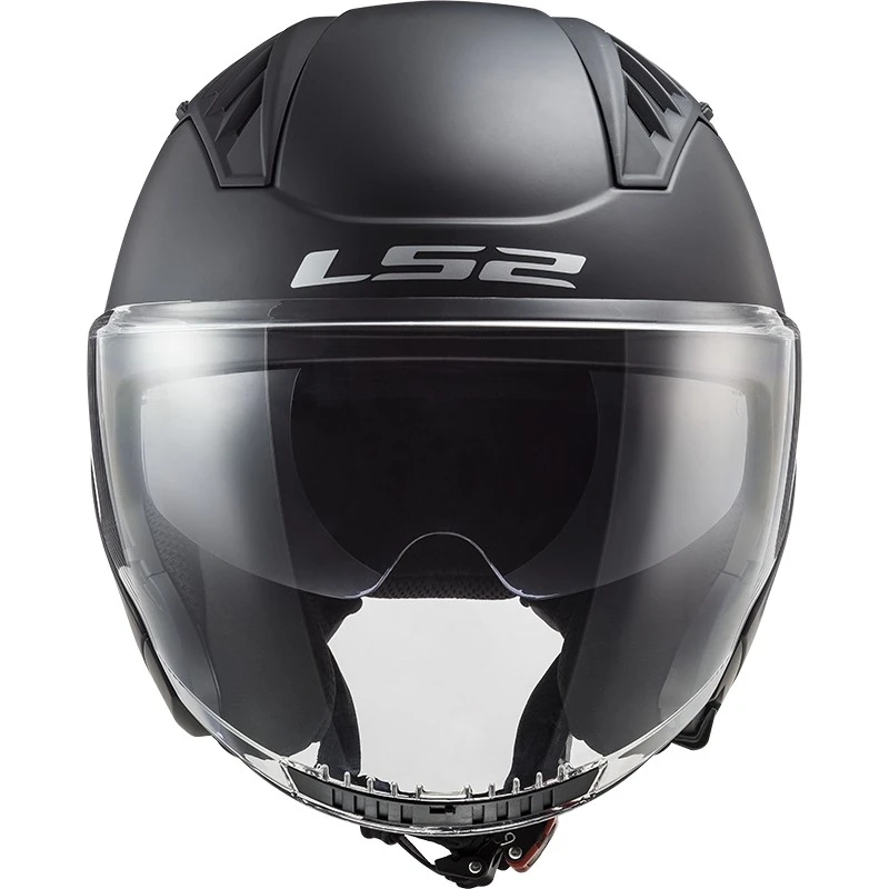 Double Visor Motorcycle Helmet Jet Ls2 OF600 Copter Solid Matt Black 17 Double Visor Motorcycle Helmet Jet Ls2 OF600 Copter Solid Matt Black - Image 15