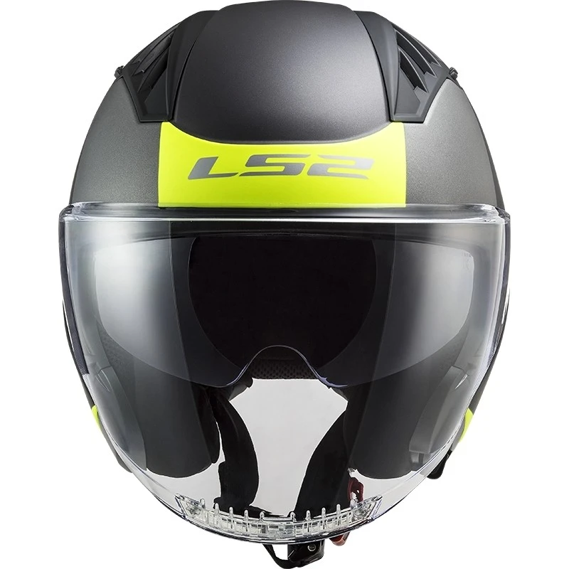 Double Visor Motorcycle Helmet Jet Ls2 OF600 Copter URBANE Black Yellow Fluo Matt 10 Double Visor Motorcycle Helmet Jet Ls2 OF600 Copter URBANE Black Yellow Fluo Matt - Image 8