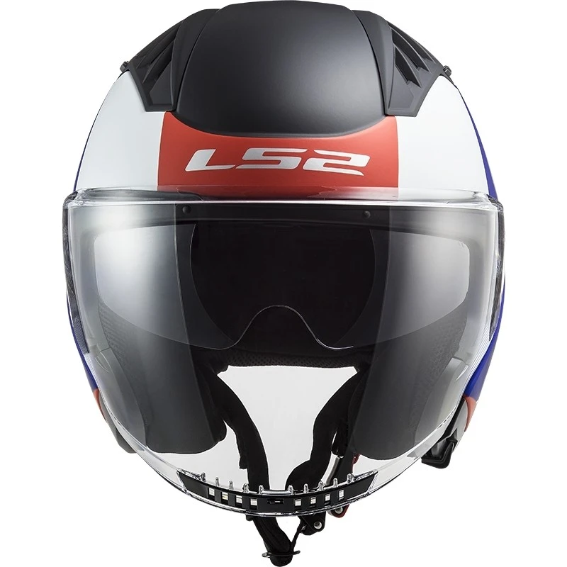 Double Visor Motorcycle Helmet Jet Ls2 OF600 Copter URBANE Blue Red 11 Double Visor Motorcycle Helmet Jet Ls2 OF600 Copter URBANE Blue Red - Image 9