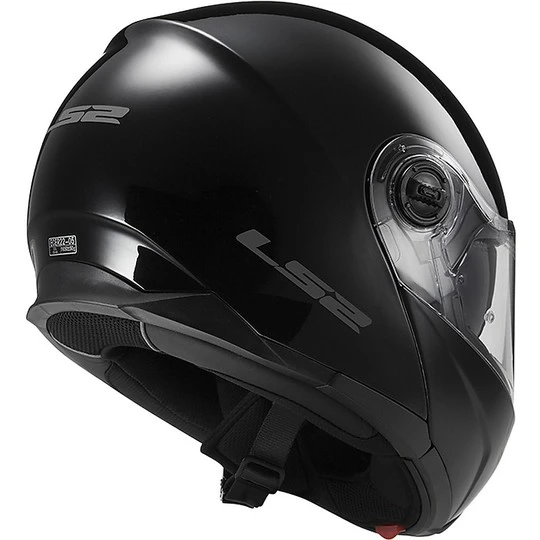 Dual Visor Modular Motorcycle Helmet LS2 FF325 Strobe Gloss Black 5 Dual Visor Modular Motorcycle Helmet LS2 FF325 Strobe Gloss Black - Image 3