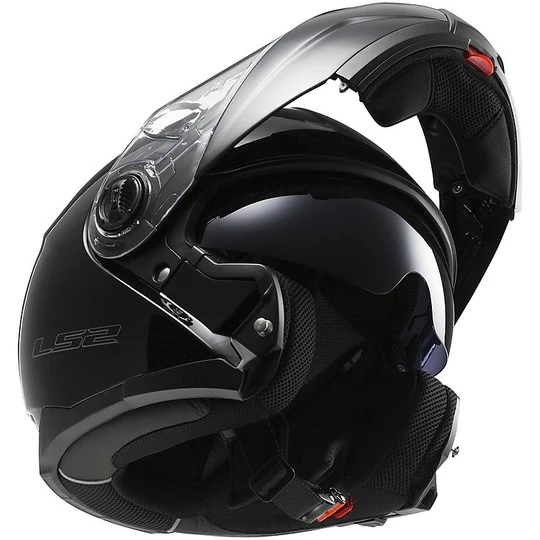 Dual Visor Modular Motorcycle Helmet LS2 FF325 Strobe Gloss Black 8 Dual Visor Modular Motorcycle Helmet LS2 FF325 Strobe Gloss Black - Image 6