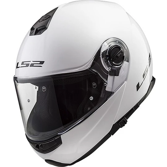 Dual Visor Modular Motorcycle Helmet LS2 FF325 Strobe Glossy White 5 Dual Visor Modular Motorcycle Helmet LS2 FF325 Strobe Glossy White - Image 3