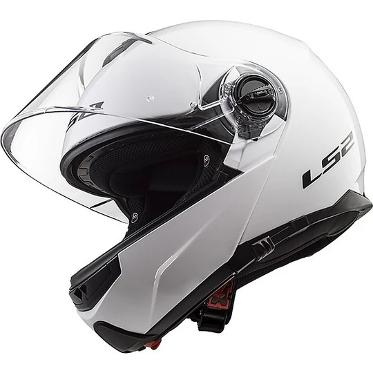 Dual Visor Modular Motorcycle Helmet LS2 FF325 Strobe Glossy White 8 Dual Visor Modular Motorcycle Helmet LS2 FF325 Strobe Glossy White - Image 6