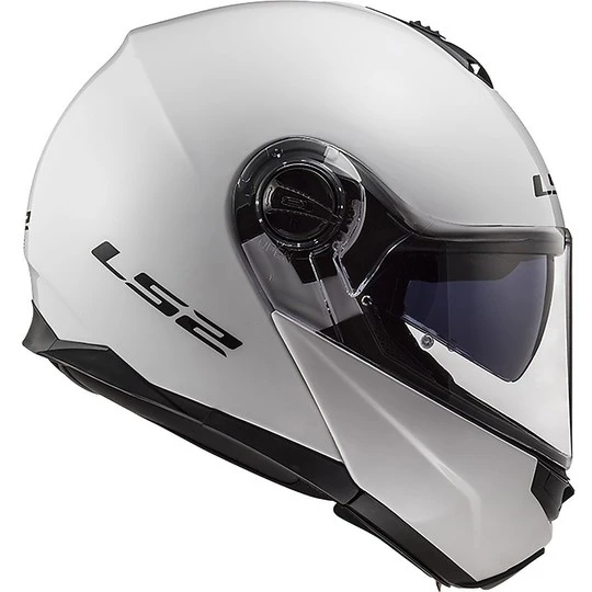Dual Visor Modular Motorcycle Helmet LS2 FF325 Strobe Glossy White 18 Dual Visor Modular Motorcycle Helmet LS2 FF325 Strobe Glossy White - Image 16