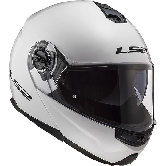 Dual Visor Modular Motorcycle Helmet LS2 FF325 Strobe Glossy White 19 Dual Visor Modular Motorcycle Helmet LS2 FF325 Strobe Glossy White - Image 17