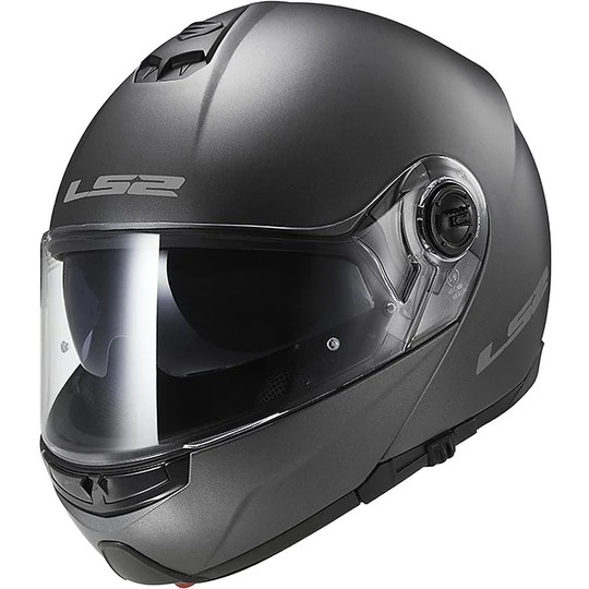 Dual Visor Modular Motorcycle Helmet LS2 FF325 Strobe Titanium 4 Dual Visor Modular Motorcycle Helmet LS2 FF325 Strobe Titanium - Image 2
