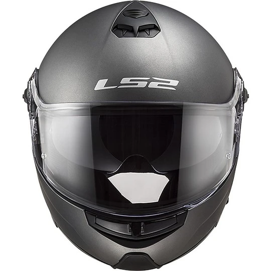 Dual Visor Modular Motorcycle Helmet LS2 FF325 Strobe Titanium 6 Dual Visor Modular Motorcycle Helmet LS2 FF325 Strobe Titanium - Image 4