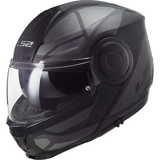Dual Visor Motorcycle Modular Helmet Ls2 FF902 SCOPE Axis Black Titanium 3 Dual Visor Motorcycle Modular Helmet Ls2 FF902 SCOPE Axis Black Titanium