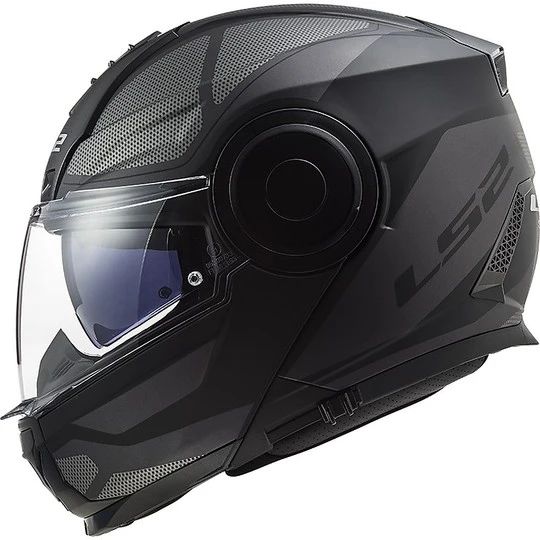 Dual Visor Motorcycle Modular Helmet Ls2 FF902 SCOPE Axis Black Titanium 5 Dual Visor Motorcycle Modular Helmet Ls2 FF902 SCOPE Axis Black Titanium - Image 3