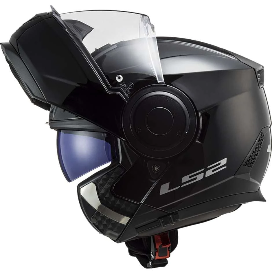 Dual Visor Motorcycle Modular Helmet Ls2 FF902 SCOPE Solid Glossy Black 4 Dual Visor Motorcycle Modular Helmet Ls2 FF902 SCOPE Solid Glossy Black - Image 2
