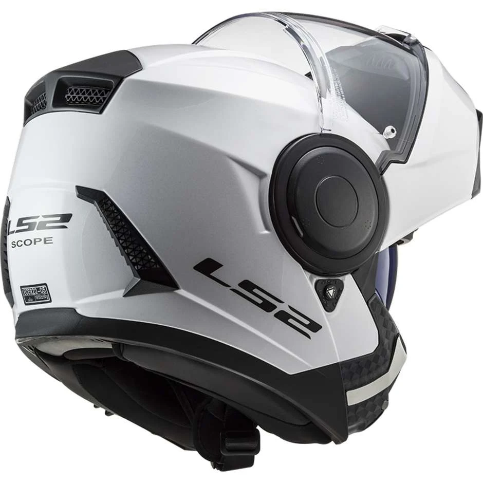 Dual Visor Motorcycle Modular Helmet Ls2 FF902 SCOPE Solid White 5 Dual Visor Motorcycle Modular Helmet Ls2 FF902 SCOPE Solid White - Image 3