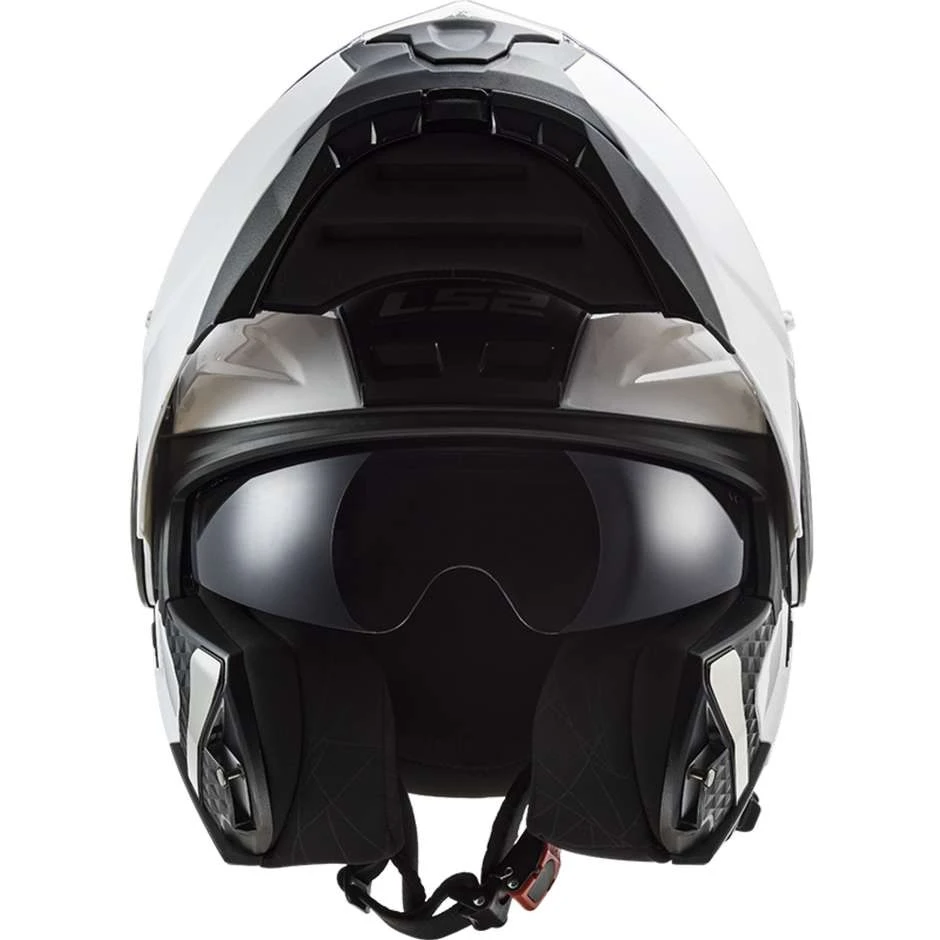Dual Visor Motorcycle Modular Helmet Ls2 FF902 SCOPE Solid White 6 Dual Visor Motorcycle Modular Helmet Ls2 FF902 SCOPE Solid White - Image 4