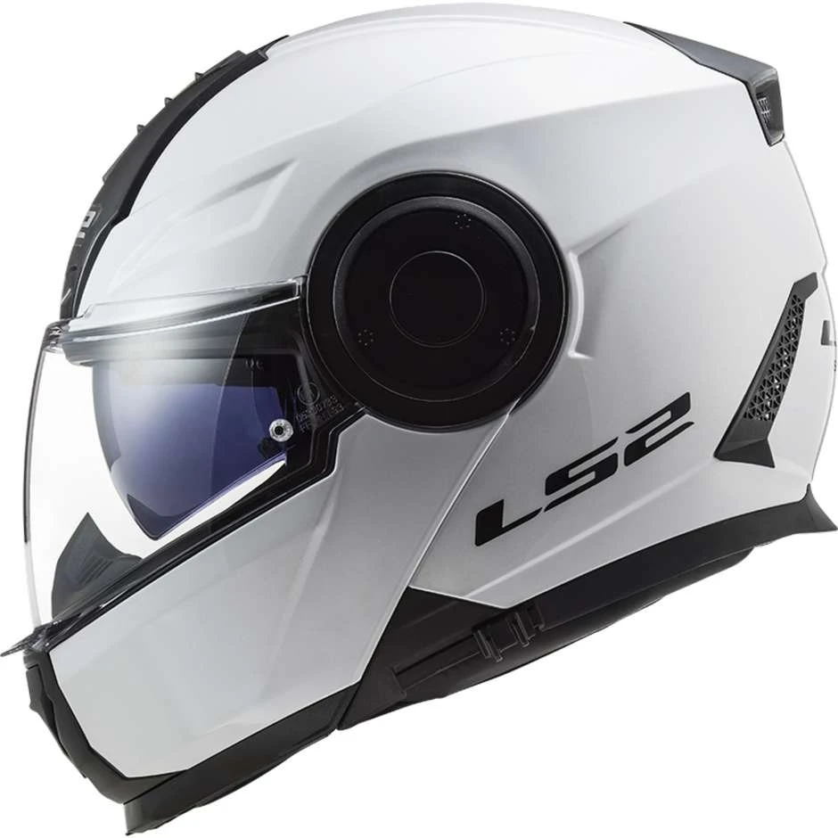 Dual Visor Motorcycle Modular Helmet Ls2 FF902 SCOPE Solid White 9 Dual Visor Motorcycle Modular Helmet Ls2 FF902 SCOPE Solid White - Image 7