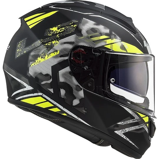 Full Face Helmet Motorcycle HPFC Ls2 FF397 VECTOR EVO Black Stencil Matt Yellow Fluo 8 Full Face Helmet Motorcycle HPFC Ls2 FF397 VECTOR EVO Black Stencil Matt Yellow Fluo - Image 6