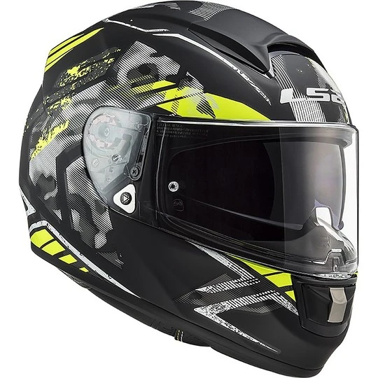 Full Face Helmet Motorcycle HPFC Ls2 FF397 VECTOR EVO Black Stencil Matt Yellow Fluo 9 Full Face Helmet Motorcycle HPFC Ls2 FF397 VECTOR EVO Black Stencil Matt Yellow Fluo - Image 7