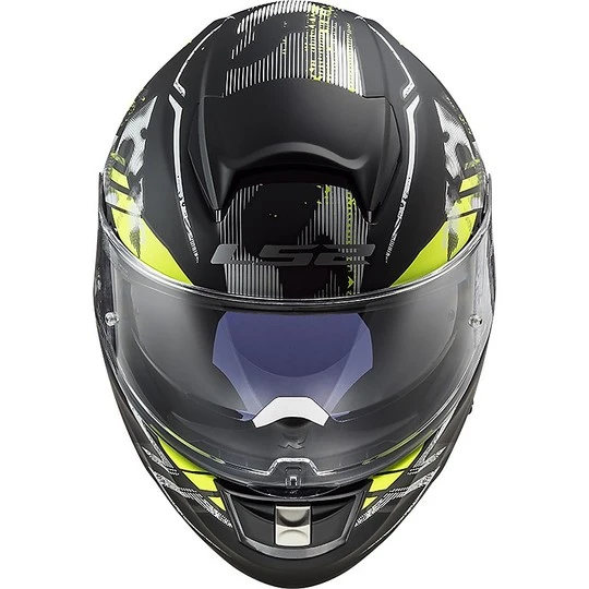 Full Face Helmet Motorcycle HPFC Ls2 FF397 VECTOR EVO Black Stencil Matt Yellow Fluo 11 Full Face Helmet Motorcycle HPFC Ls2 FF397 VECTOR EVO Black Stencil Matt Yellow Fluo - Image 9