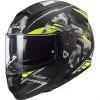 Full Face Helmet Motorcycle HPFC Ls2 FF397 VECTOR EVO Black Stencil Matt Yellow Fluo -Ls2 Sales Shop full face helmet motorcycle hpfc ls2 ff397 vector evo black stencil matt yellow fluo 85447