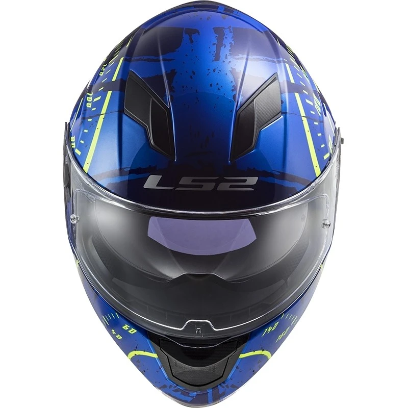 Full Face Motorcycle Helmet Double Visor Ls2 FF320 Stream Evo TACHO Blue Yellow Fluo 10 Full Face Motorcycle Helmet Double Visor Ls2 FF320 Stream Evo TACHO Blue Yellow Fluo - Image 8