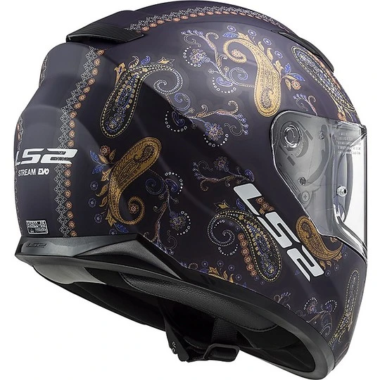 Full Face Motorcycle Helmet Double Visor Ls2 FF320 STREM EVO Pasly Purple Opaque 8 Full Face Motorcycle Helmet Double Visor Ls2 FF320 STREM EVO Pasly Purple Opaque - Image 6