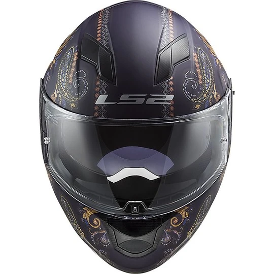 Full Face Motorcycle Helmet Double Visor Ls2 FF320 STREM EVO Pasly Purple Opaque 10 Full Face Motorcycle Helmet Double Visor Ls2 FF320 STREM EVO Pasly Purple Opaque - Image 8