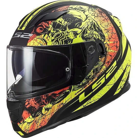 Full Face Motorcycle Helmet Double Visor Ls2 FF320 STREM EVO Throne Black Yellow Fluo Matte 3 Full Face Motorcycle Helmet Double Visor Ls2 FF320 STREM EVO Throne Black Yellow Fluo Matte