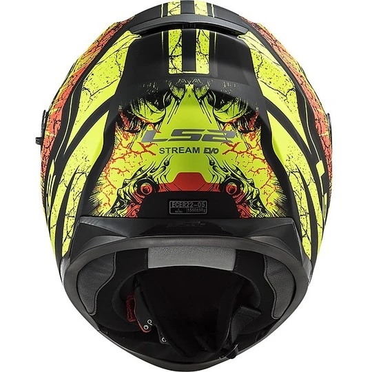 Full Face Motorcycle Helmet Double Visor Ls2 FF320 STREM EVO Throne Black Yellow Fluo Matte 9 Full Face Motorcycle Helmet Double Visor Ls2 FF320 STREM EVO Throne Black Yellow Fluo Matte - Image 7