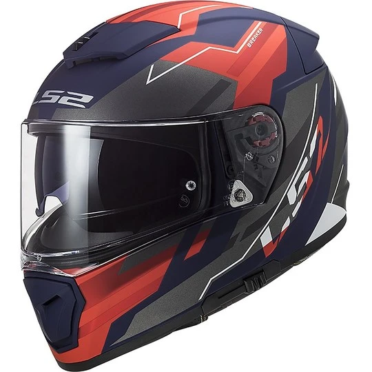 Full Face Motorcycle Helmet Double Visor Ls2 FF390 BREAKER Beta Red Blue Matt 3 Full Face Motorcycle Helmet Double Visor Ls2 FF390 BREAKER Beta Red Blue Matt